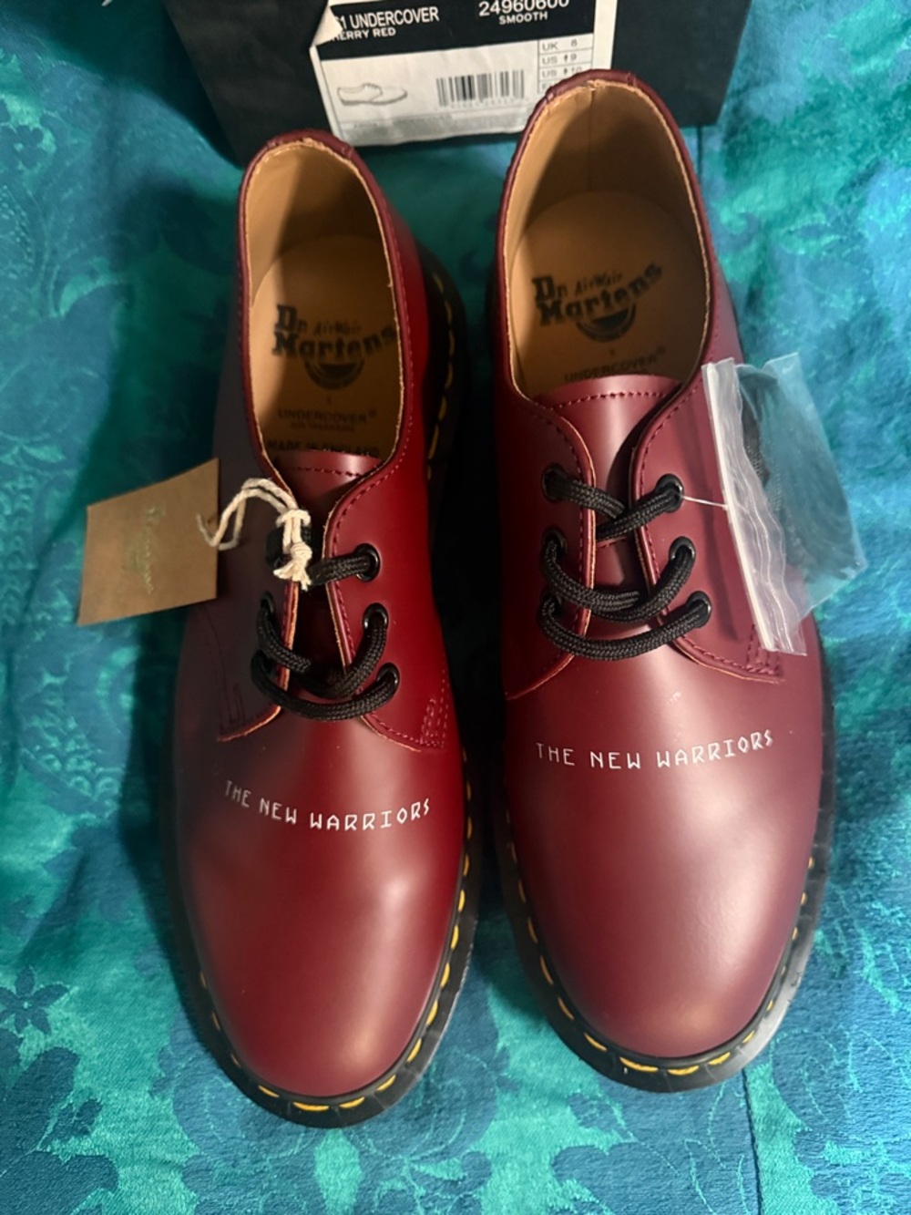 Dr. Martens 1461 x Undercover Oxfords Cherry Red with Yellow Stitching NIB - Picture 8 of 13